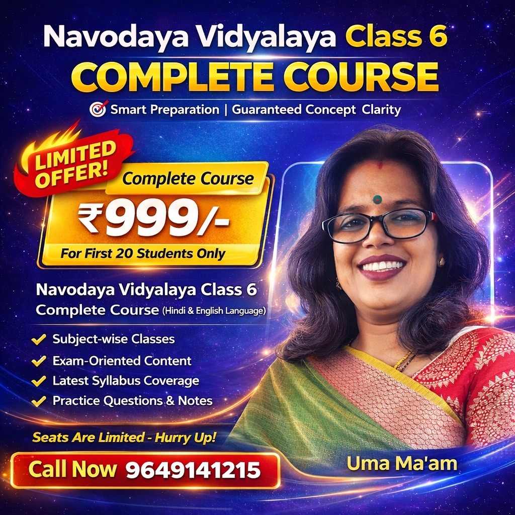 Navodaya Class 6 Course