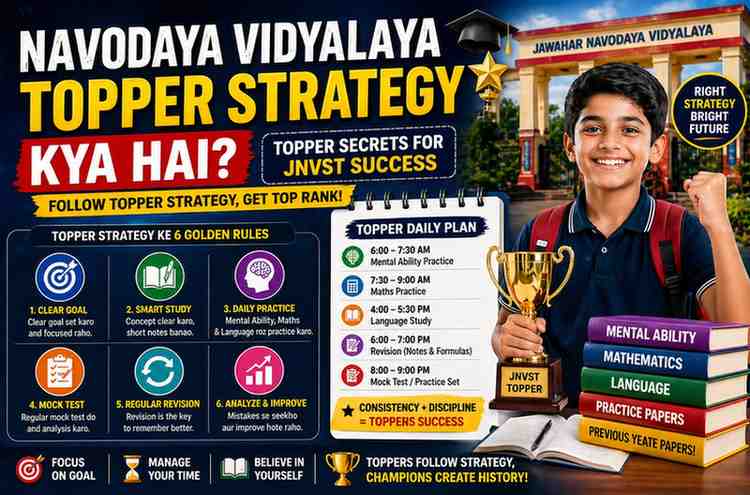 Navodaya Vidyalaya topper strategy kya hai