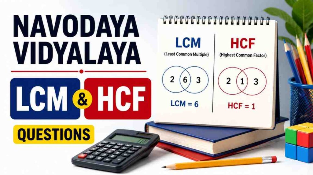 Navodaya Vidyalaya LCM HCF Questions