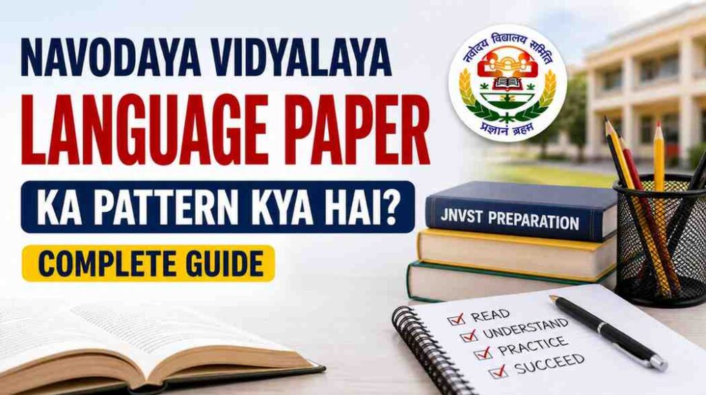 Navodaya Vidyalaya Language Paper Ka Pattern Kya Hai