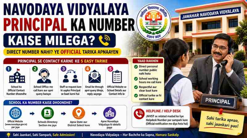 Navodaya Vidyalaya Principal Ka Number Kaise Milega