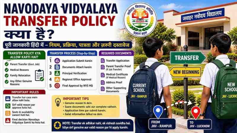 Navodaya Vidyalaya Transfer Policy Kya Hai