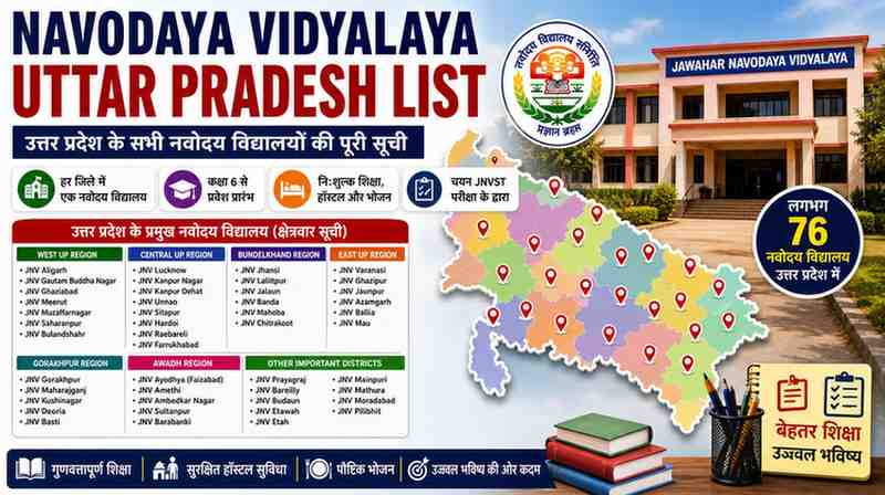 Navodaya Vidyalaya Uttar Pradesh list